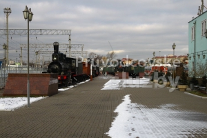 Muzeum železniční techniky v areálu Rižského nádraží