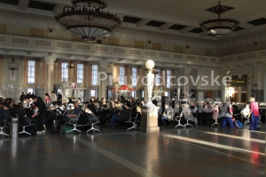 Železniční stanice Novosibirsk - sál pro cestující