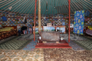 Vnitřek jurty